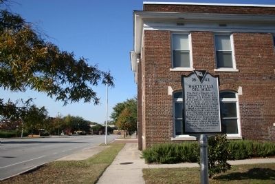 Hartsville Oil Mill Office and Marker image. Click for full size.
