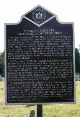 Mariner’s Bethel United Methodist Church Marker. Click for full size. Mariner’s Bethel United Methodist Church Marker image. Click for full size.