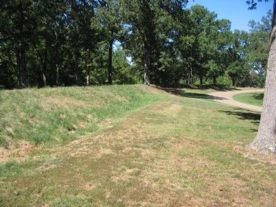 Confederate Trenches. Click for full size. Confederate Trenches image. Click for full size.
