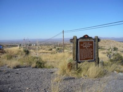 Site of San Agustín Springs Marker image. Click for full size.