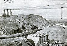 Elephant Butte Dam Under Construction. Click for full size. Elephant Butte Dam Under Construction image. Click for full size.