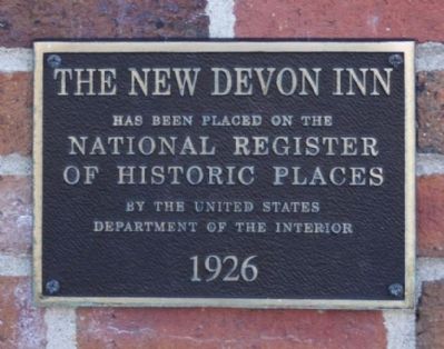 The New Devon Inn Marker image. Click for full size.