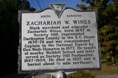 Zachariah W. Wines Marker image. Click for full size.