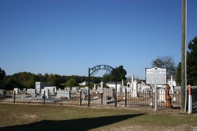 Fair Hope Cemetery and Church Marker image. Click for full size.
