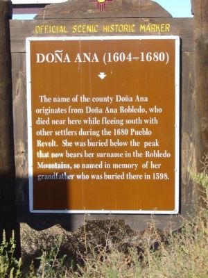 Doña Ana (1604–1680) Marker image. Click for full size.