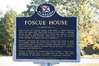 Foscue House Marker image. Click for full size.