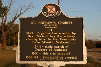 St. Andrew’s Church Marker image. Click for full size.