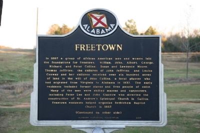 Freetown Marker (Side A) image. Click for full size.