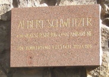 Albert Schweitzer Marker. Click for full size. Albert Schweitzer Marker image. Click for full size.