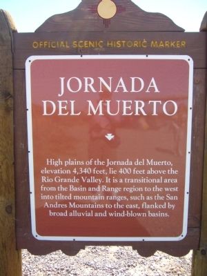 Jornada del Muerto Marker image. Click for full size.