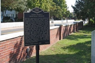 Saint Mark's Episcopal Church Marker, seen along West State Street image. Click for full size.