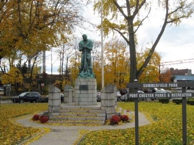 Port Chester Spanish American War Monument. Click for full size. Port Chester Spanish American War Monument image. Click for full size.