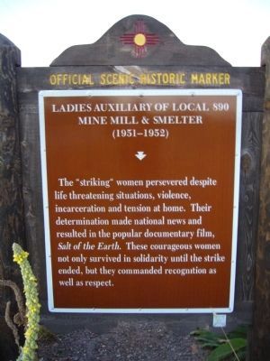 <i>back of</i> Ladies Auxiliary of Local 890 Marker image. Click for full size.