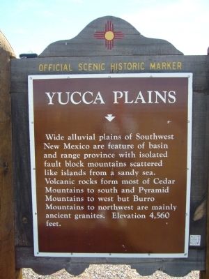 Yucca Plains Marker image. Click for full size.