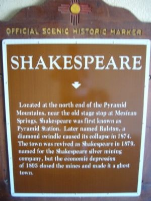 Shakespeare Marker image. Click for full size.