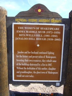 <i>back of</i> The Women of Shakespeare Marker image. Click for full size.