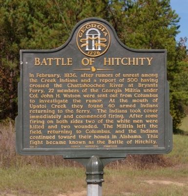 Battle of Hitchity Marker image. Click for full size.