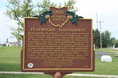 Flatwood Schoolhouse Marker image. Click for full size.