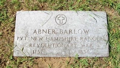 Abner Barlow Grave Marker image. Click for full size.