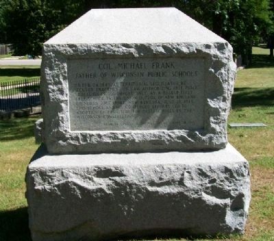 Colonel Michael Frank Memorial. Click for full size. Colonel Michael Frank Memorial image. Click for full size.