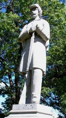 Lovell G.A.R. Post 230 Civil War Memorial Statue image. Click for full size.