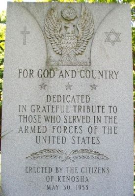 Kenosha Veterans Memorial Dedication image. Click for full size.