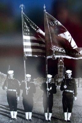 Color Guard Photo on Between the Wars Marker image. Click for full size.