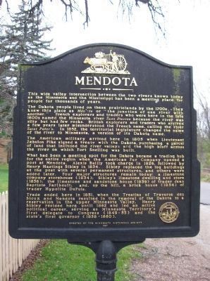 Mendota Marker. Click for full size. Mendota Marker image. Click for full size.