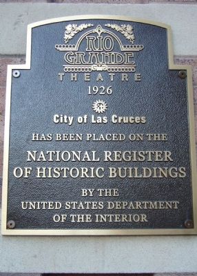 Rio Grande Theatre Marker image. Click for full size.