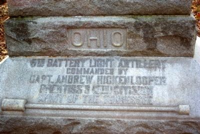 Ohio 5th Battery Light Artillery Monument image. Click for full size.