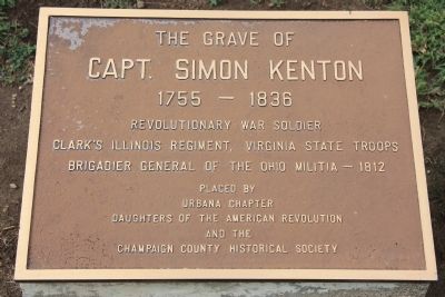 Capt. Simon Kenton Marker image. Click for full size.