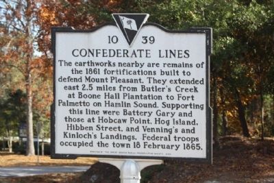 Confederate Lines Marker. Click for full size. Confederate Lines Marker image. Click for full size.