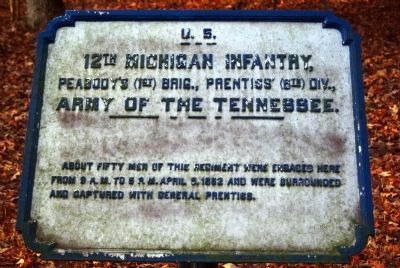 12th Michigan Infantry Tablet image. Click for full size.