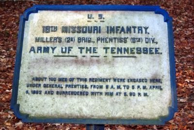 18th Missouri Infantry Tablet image. Click for full size.