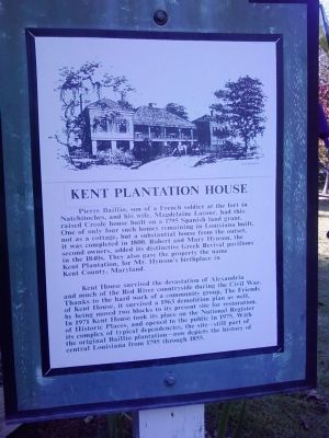Kent Plantation House Marker image. Click for full size.