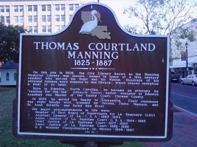 Thomas Courtland Manning Marker image. Click for full size.