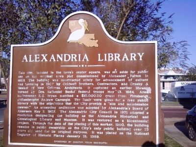 Alexandria Library Marker image. Click for full size.