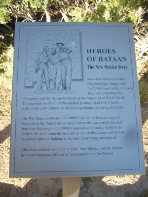 Heroes of Bataan Marker image. Click for full size.
