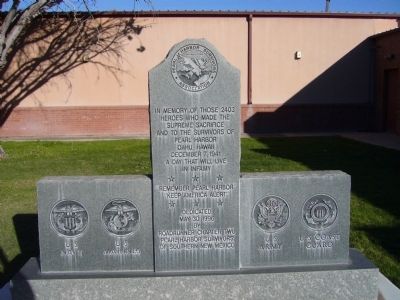 In Memory of those 2403 Heroes Marker. Click for full size. In Memory of those 2403 Heroes Marker image. Click for full size.