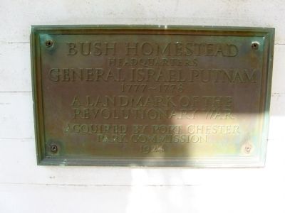 Abraham Bush Homestead Marker image. Click for full size.