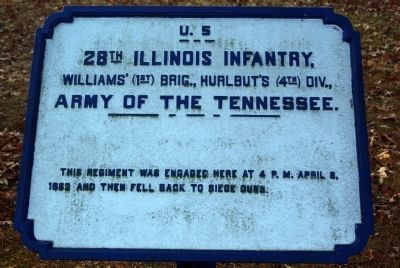 28th Illinois Infantry Marker image. Click for full size.