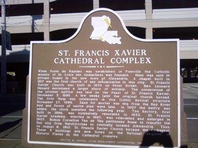 St. Francis Xavier Cathedral Complex Marker image. Click for full size.