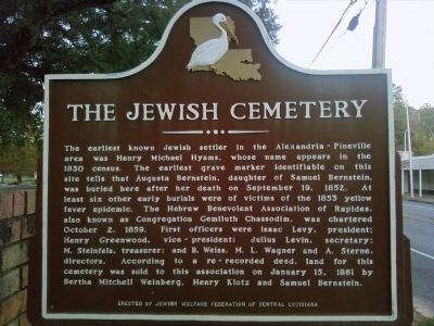 The Jewish Cemetery Marker image. Click for full size.