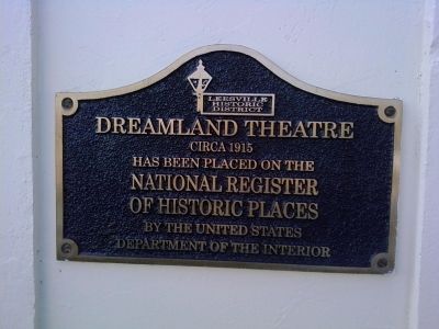 Dreamland Theatre Marker. Click for full size. Dreamland Theatre Marker image. Click for full size.