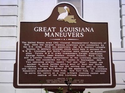 Great Louisiana Maneuvers Marker image. Click for full size.