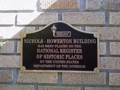 Nichols-Howerton Building Marker image. Click for full size.