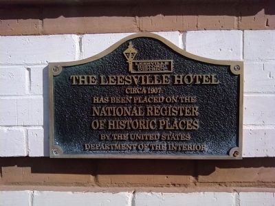 The Leesville Hotel Marker image. Click for full size.