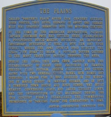 The Plains Marker. Click for full size. The Plains Marker image. Click for full size.