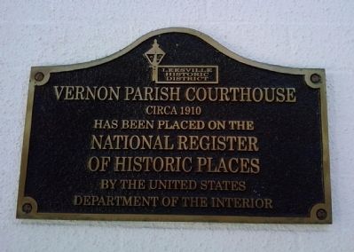 Vernon Parish Courthouse Marker. Click for full size. Vernon Parish Courthouse Marker image. Click for full size.
