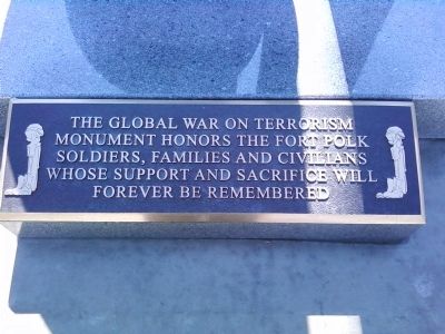 Global War on Terrorism Monument. Click for full size. Global War on Terrorism Monument image. Click for full size.